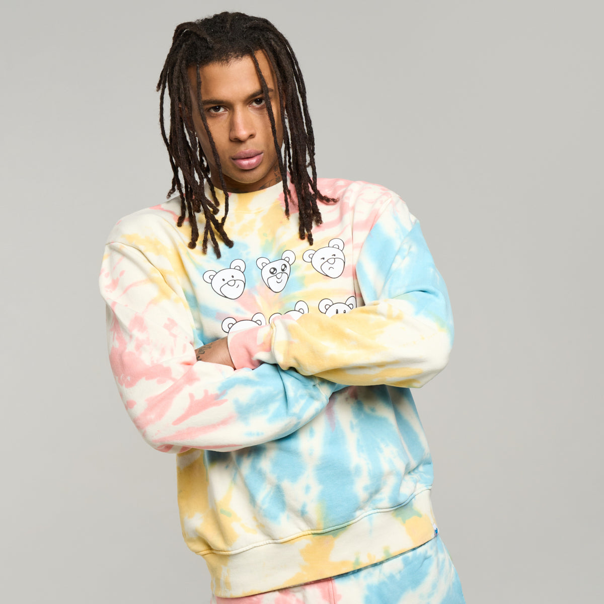 Tie Dye Bear Sweatshirt